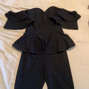Black Jumpsuit w/ Skinny Leg Pant